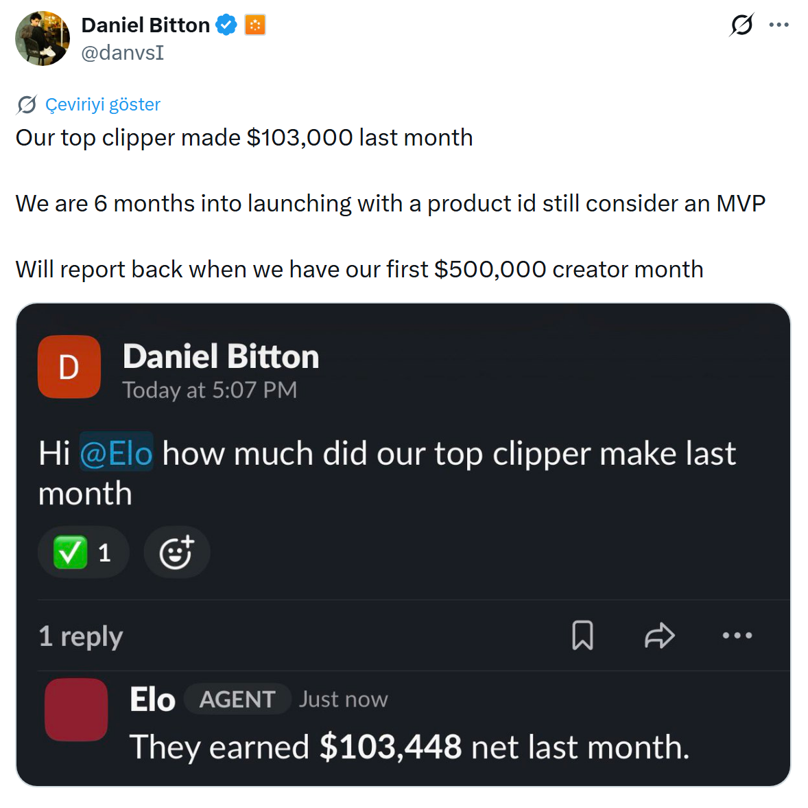 Whop founder Daniel Bitton: our top clipper made $103,000 last month